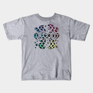 Bitcoin BTC 60s Psychedelic Crypto Design Kids T-Shirt